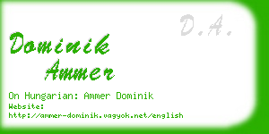 dominik ammer business card